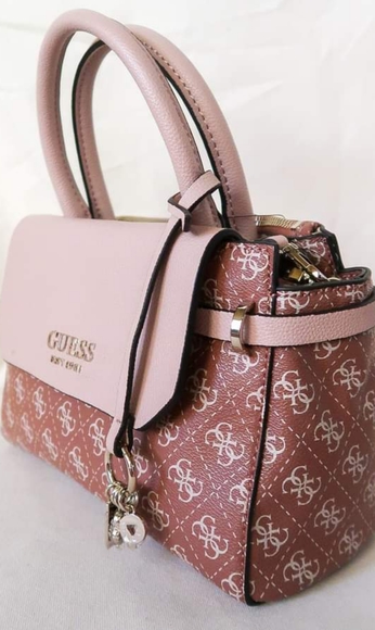 GUESS Esme Small Society Satchel Handbag Crossbody Bag - Picture 14 of 16
